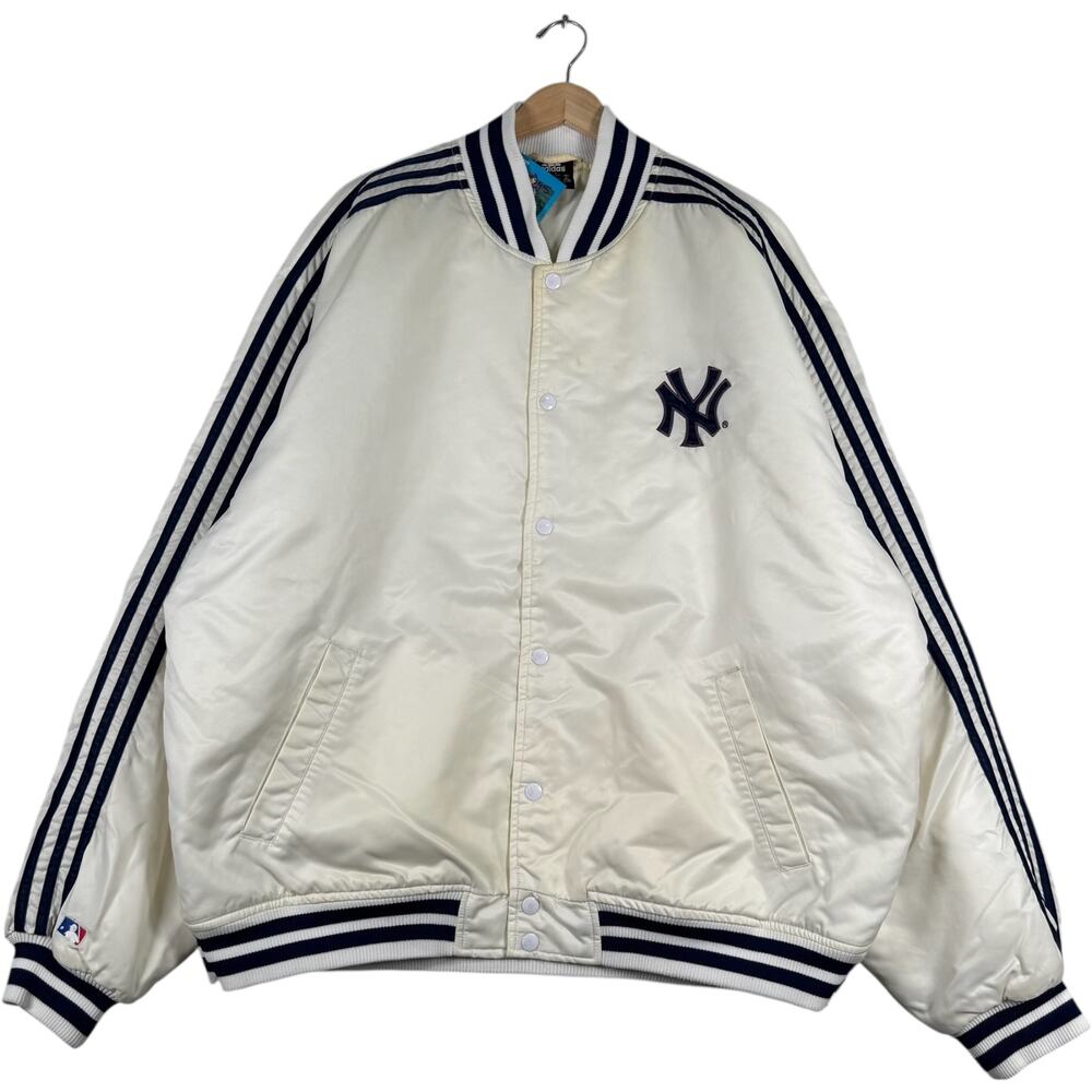 Vintage Adidas New York Yankees Bomber Light Jacket XL
